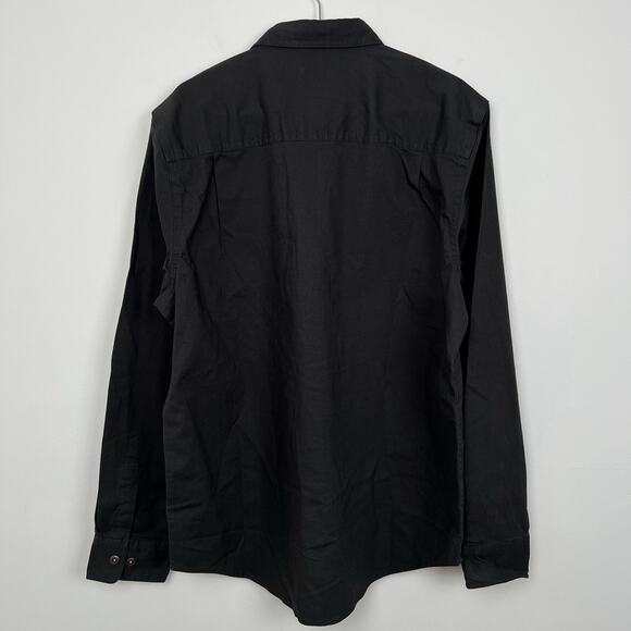 Men’s Coleman Size Medium Shirt Stretch Comfort Work Color Raven Charcoal Gray - Picture 4 of 10